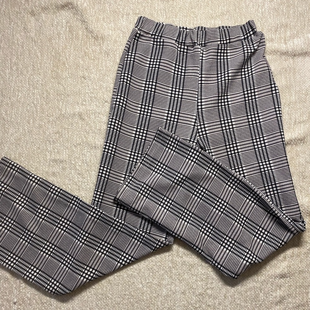 Plaid Flare Pants